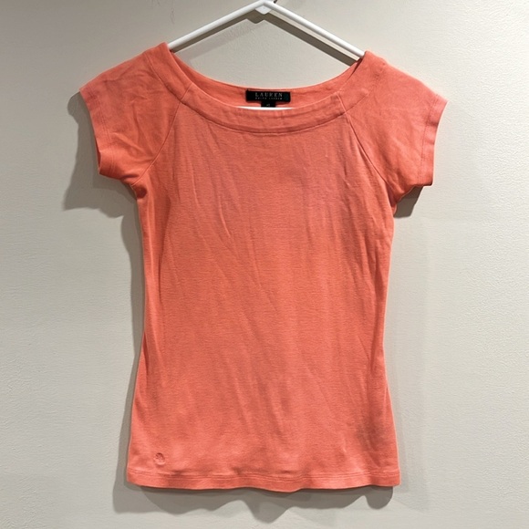 🔥Ralph Lauren Fitted Pink Short Sleeve Tee🔥 - Picture 1 of 6